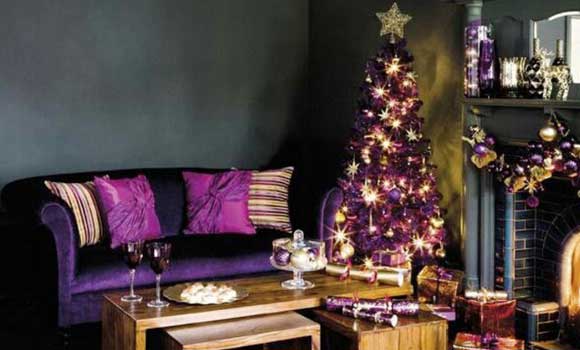 Purple Christmas tree